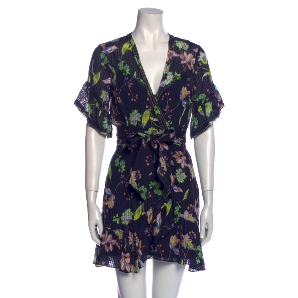 Tanya Taylor Floral Navy Dress